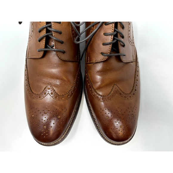 Cole Haan Benton Brown Leather Wingtip Oxford Men's Shoe Size 11.5M - Picture 2 of 6
